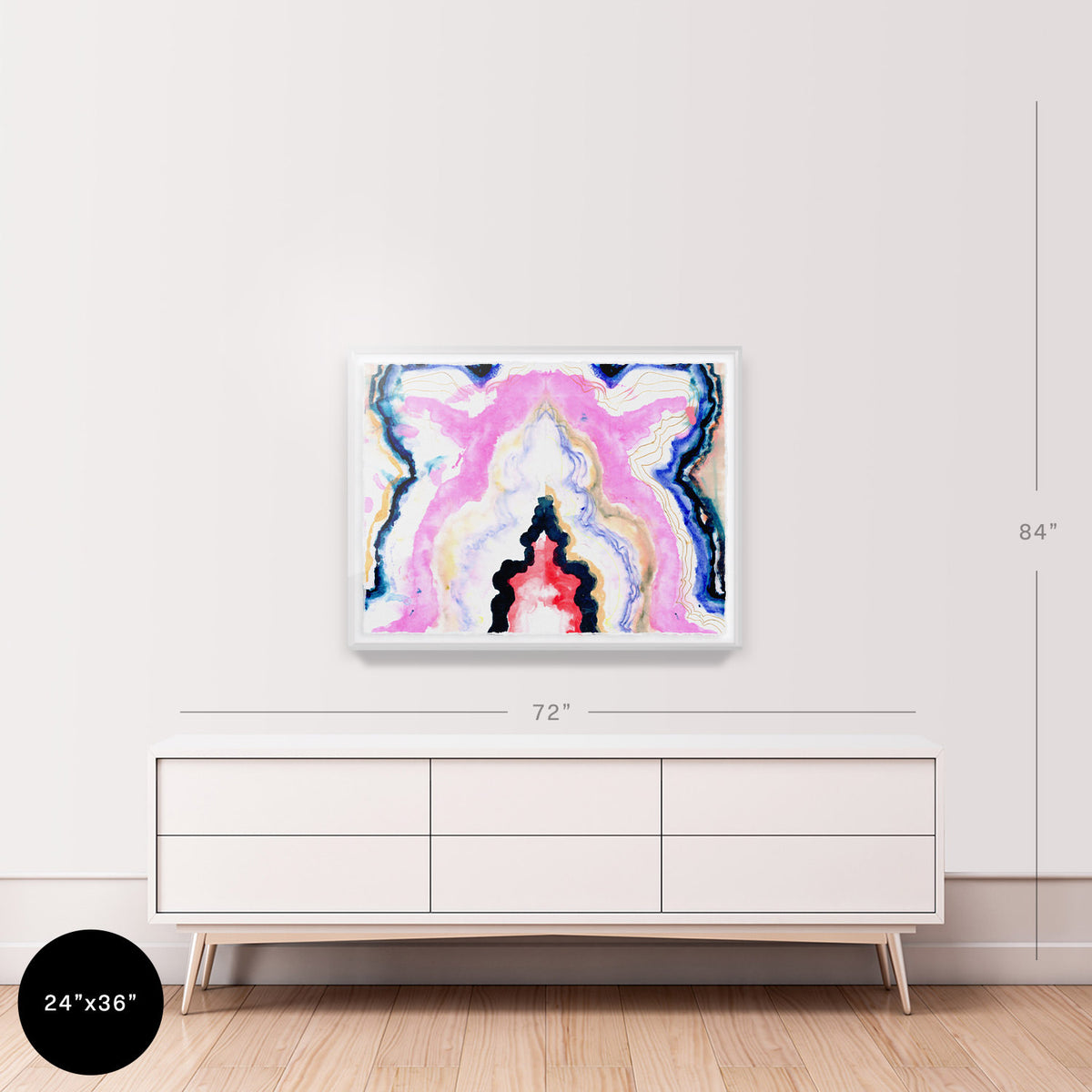 Hard Rock Agate Embellished Print