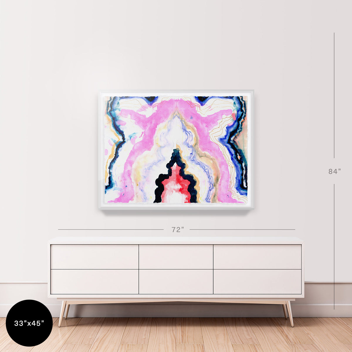 Hard Rock Agate Embellished Print