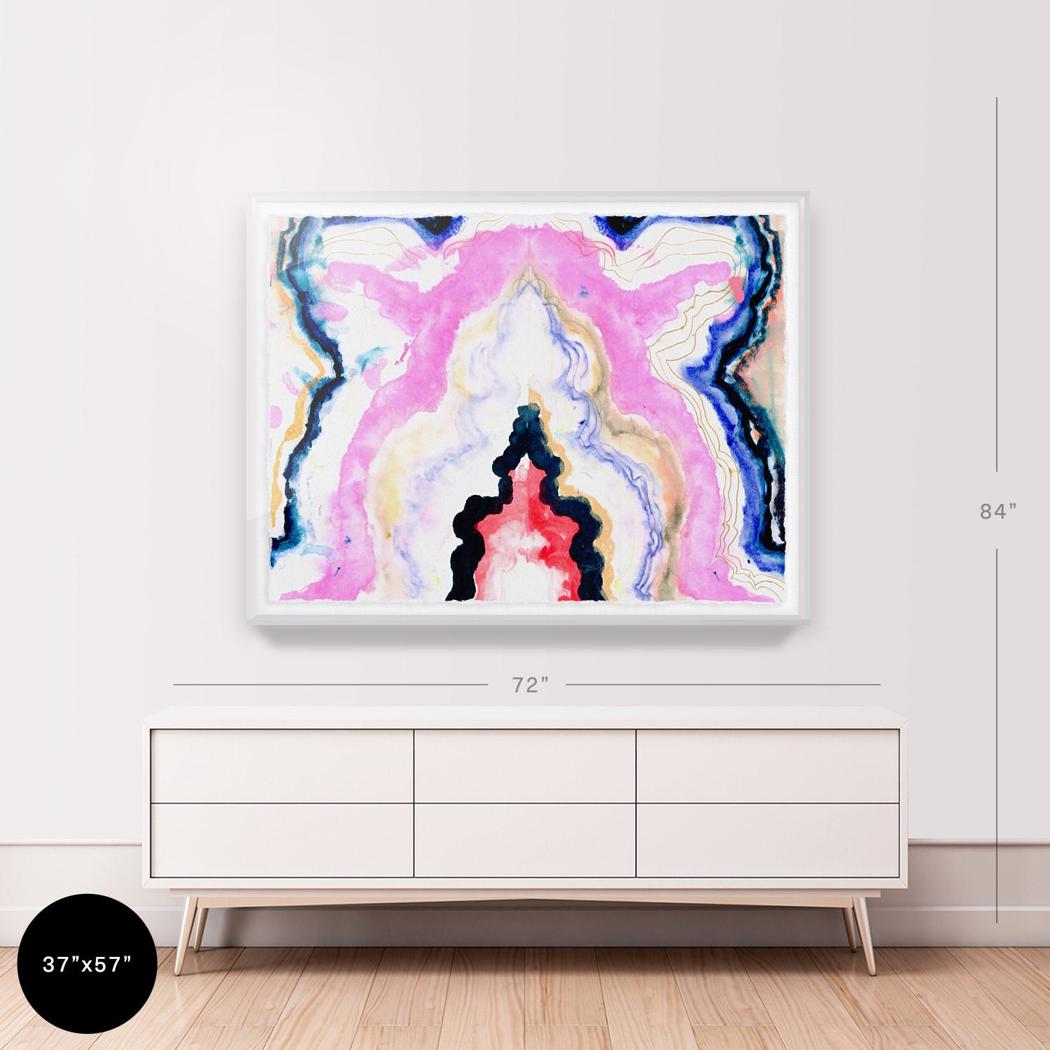 Hard Rock Agate Embellished Print