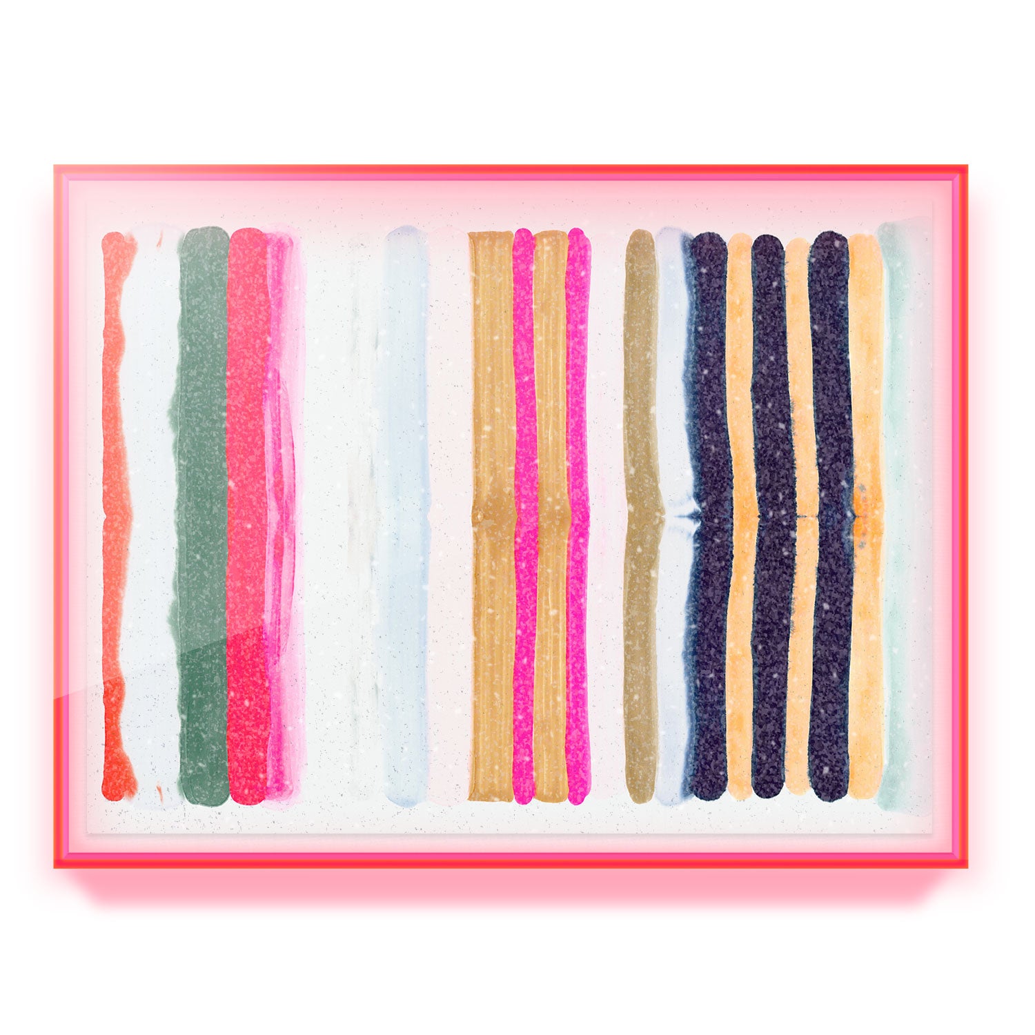 Hot Stripes 2 Embellished Print